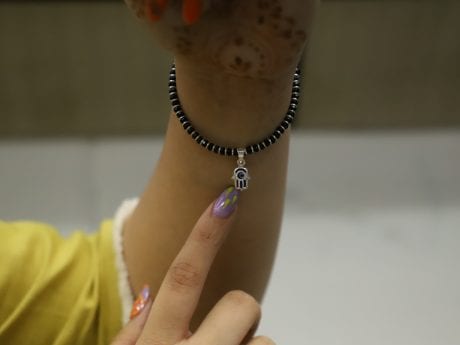 925 pure silver Humza Nazaria charm bracelet lumba