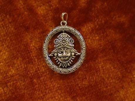 925 Silver Lord Shyam Baba Pendant
