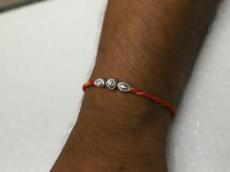 925 Silver enchanting bead Rakhi
