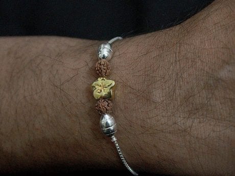 925 Sterling Silver Rakhi Chain Bracelet