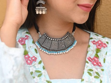 925 Silver Turquoise and Pearl Sea Breeze Necklace