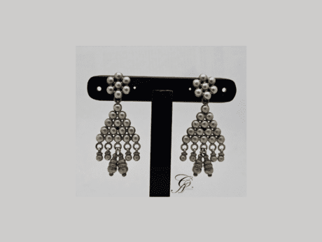 Mystic Blooms Antique Earrings in 925 Silver