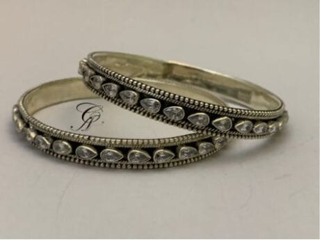 Divine Elegance CZ Kada Bangle