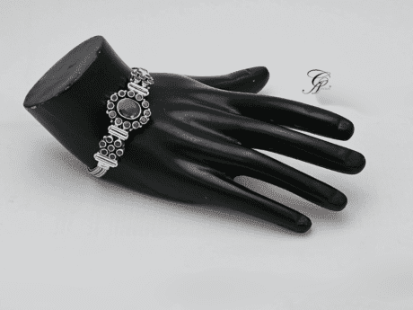 Rose Radiance Pink Ruby Silver Bracelet in 925 Silver