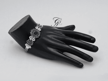 Emerald Enchant Antique Silver Bracelet in 925 Silver