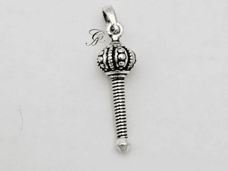 Gada Antique Silver Pendant in 925 Silver