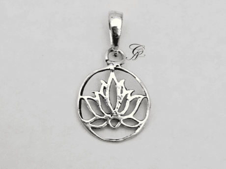 Lotus Silver Pendant in 925 Silver