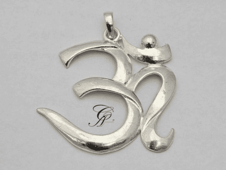Silver Om Pendant in 925 Silver