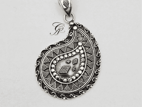 Heritage Charm Antique Silver Pendant in 925 Silver