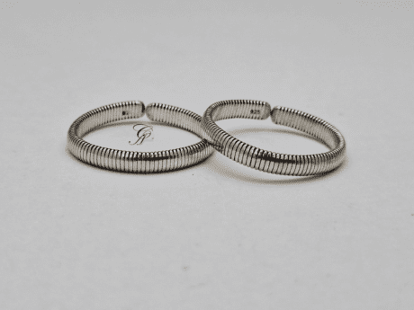 Silver Sequence Sterling Silver Antique Big Toe Ring in 925