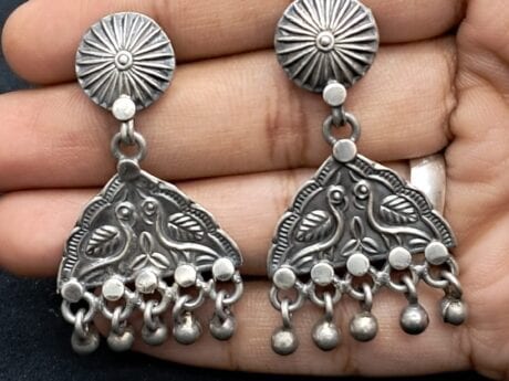92.5 Silver Elegant Designer Earrings
