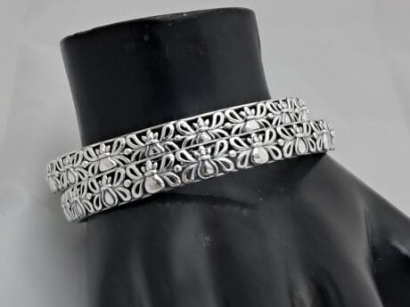 92.5 Silver Lightweight Designer Bangles