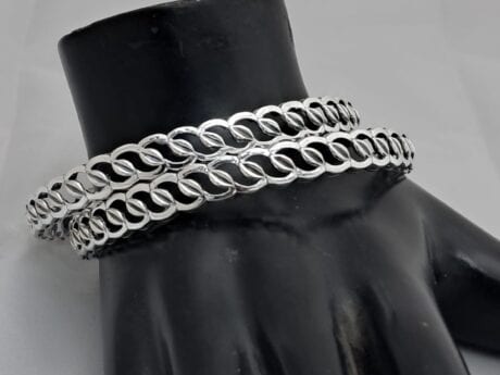Elegant 92.5 Silver Lightweight Bangles