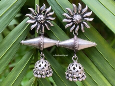 Blossom Charm Earring in 92.5 Silver