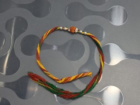 Rudraksha Rakhi with 92.5 Silver Beads