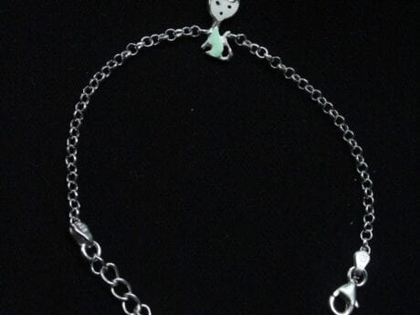 925 Silver Kitty Rakhi for Kids