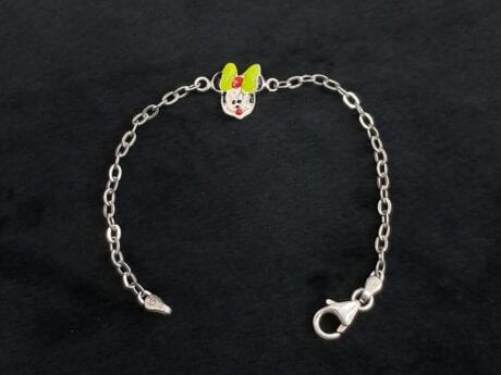 925 Silver Minnie Face Rakhi for Kids