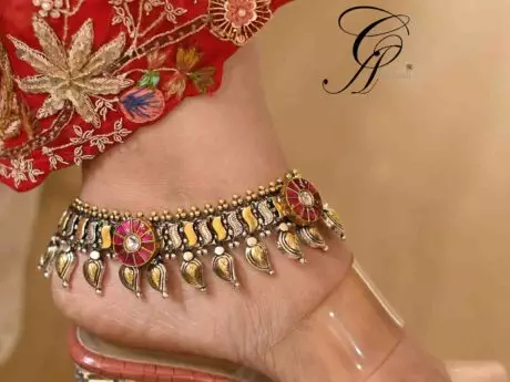 Fabulous Apsara Bridal Payal in 925 silver