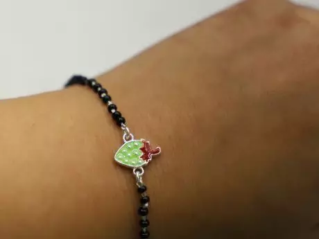 925 pure silver Nazaria strawberry kid bracelet