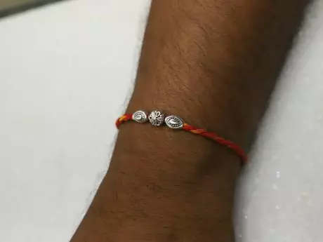 925 Silver enchanting bead Rakhi
