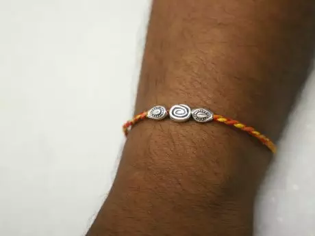 925 Silver enchanting bead Rakhi