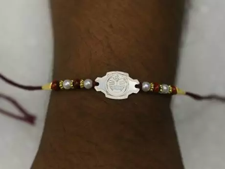 925 Silver Doremon engraved Rakhi