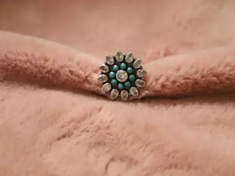 925 Silver Blooming Flower Adjustable Ring