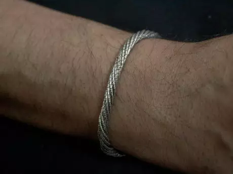925 Sterling Silver antique twisted chain rakhi bracelet gift