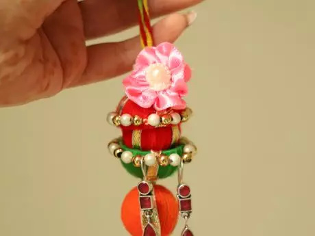 Handcrafted Lumba with attached 925 silver earring gift for bhabhi