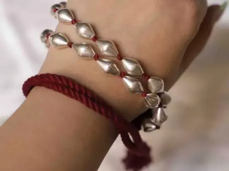 Double Elegance Sphere Mala Necklace