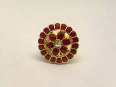 Meena Bloom Designer Ring in 92.5 silver