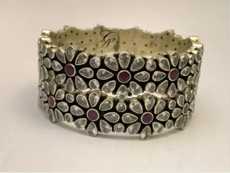 Blossom Radiance CZ Kada Bangle