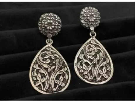 Divine Blossom Earrings in 925 Silver