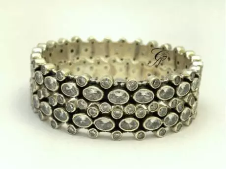 CZ Harmony Oval Kada Bangle