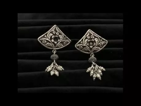 Enchanted Blossom Earrings in 925 silver