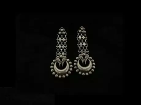 Celestial Harmony Jali Earrings in 925 Silver