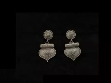 Floral Harmony Drop Earrings in 925 Silver