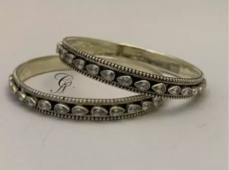 Divine Elegance CZ Kada Bangle
