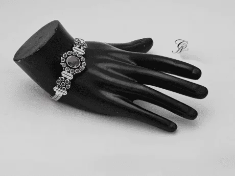 Rose Radiance Pink Ruby Silver Bracelet in 925 Silver