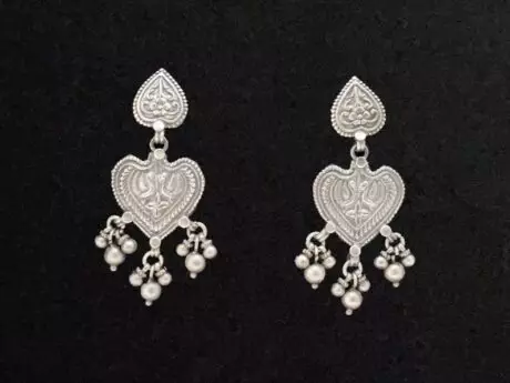 Nature Whisper Antique Silver Earrings in 925 Silver