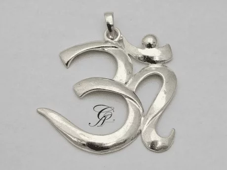 Silver Om Pendant in 925 Silver