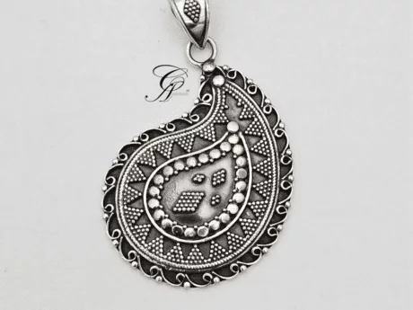 Heritage Charm Antique Silver Pendant in 925 Silver