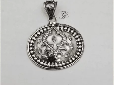 Heritage Aura Antique Silver Pendant in 925 Silver