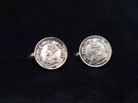 Royal Coin Antique Adjustable Toe Ring in 925 Silver