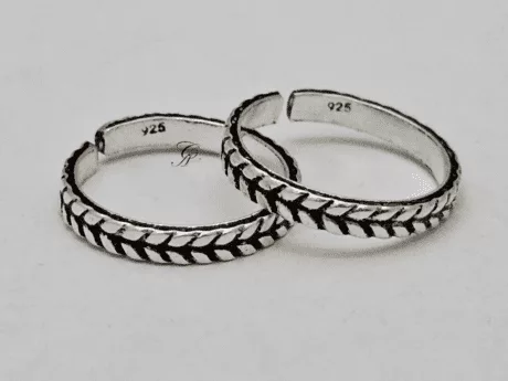 Silver Braid Sterling Silver Antique Ring in 925 Silver