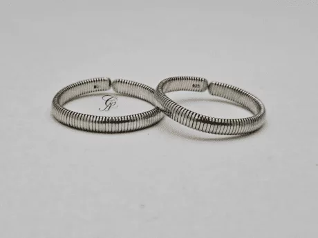 Silver Sequence Sterling Silver Antique Big Toe Ring in 925