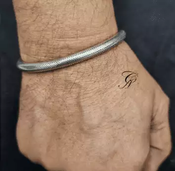 Vintage Viper Sterling Silver Snake Chain Bracelet in 925 silver