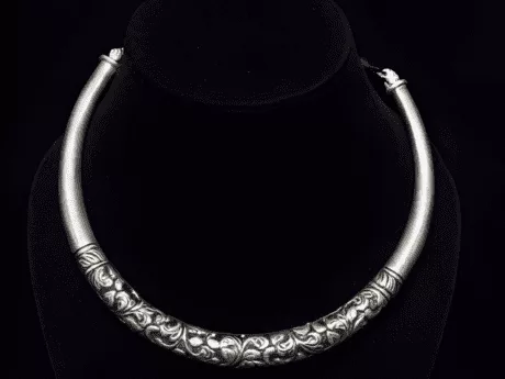 Chitai Carve Adjustable Thread Necklace in 925 Siver