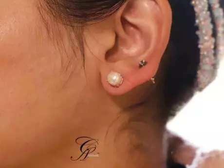 Pearl Sterling Silver Stud Earrings