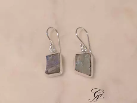 Rainbow Stone Hook 92.5 Silver Earrings